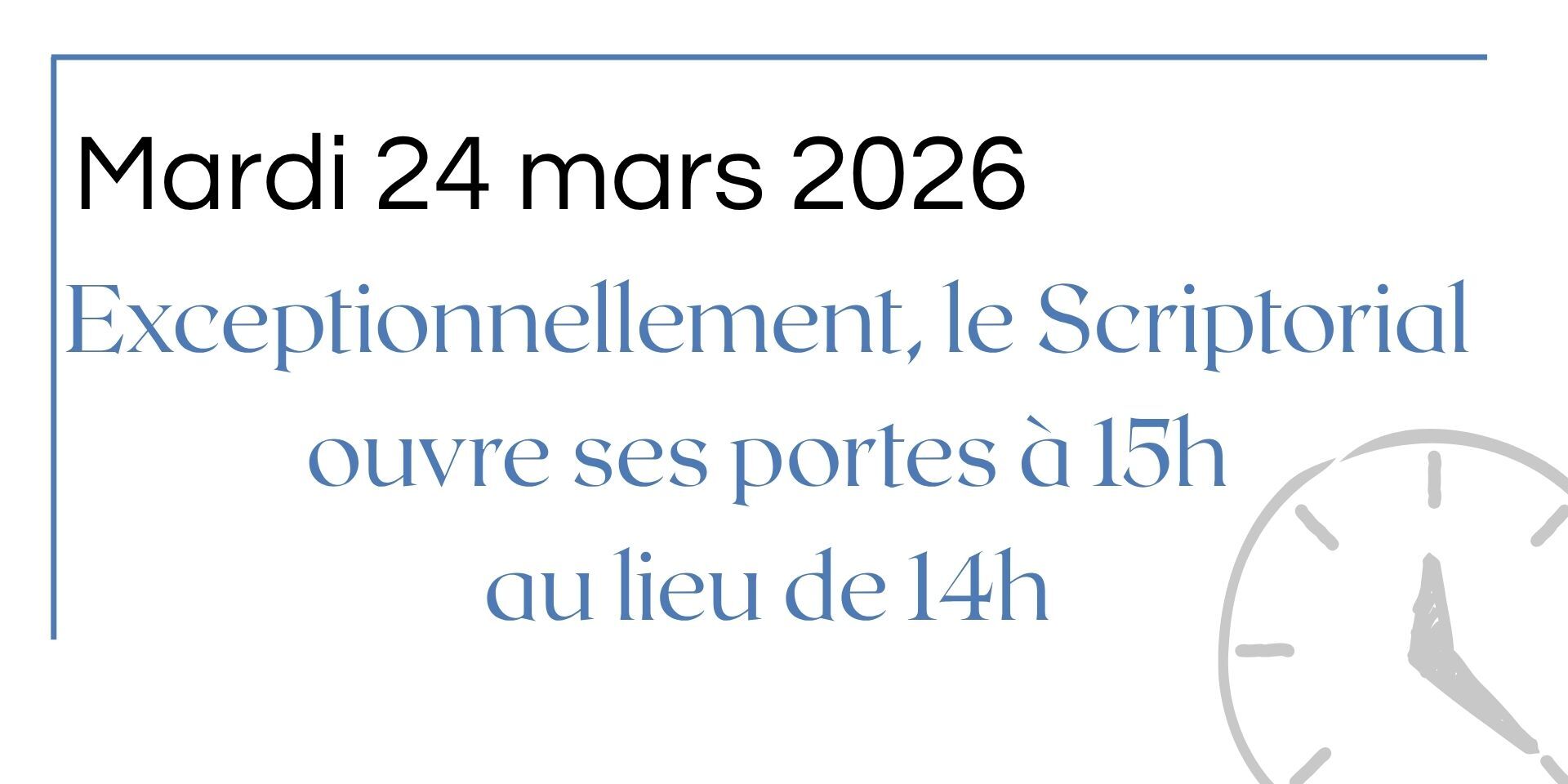 Ouverture spec 24/03/2026